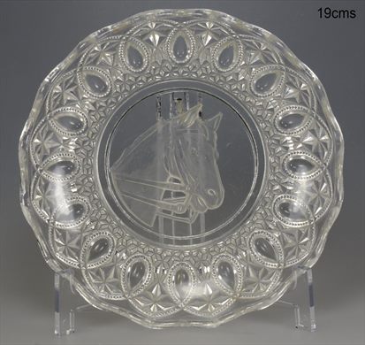 Prato de vidro 19cms (Cavalo)