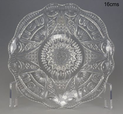 Prato de vidro 16cms