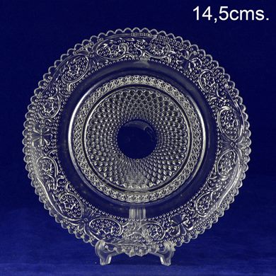 Prato vidro cristalino 14,5cms
