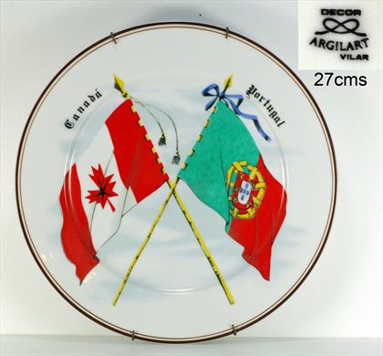 Bandeiras Canada-Portugal 27cms (Decor Argilart Vilar)
