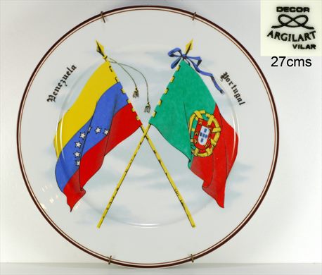 Bandeiras Venezuela-Portugal (Decor Argilart Vilar)