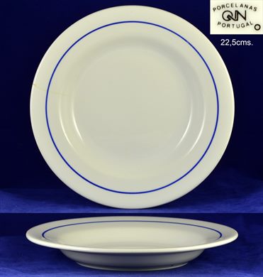 Prato linha azul sopa 22,5cms (QN)