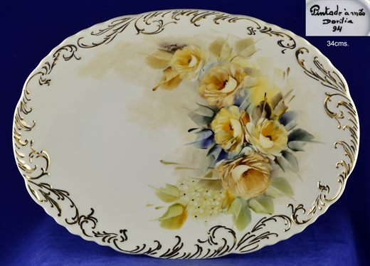 Prato oval 34cms