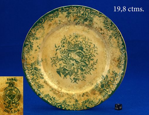 Prato Faisao 19,8 ctms. (B.H.S. e Ca. Real Fabrica de Sacavem)