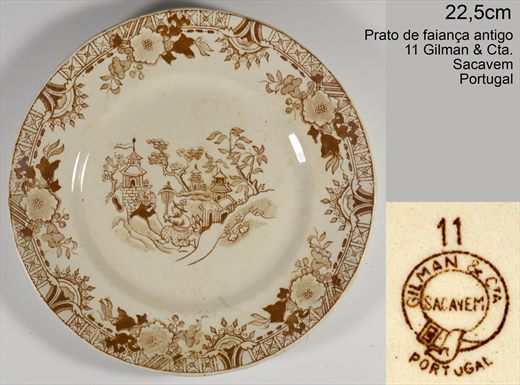 Prato de faianca antigo 11 (Gilman)