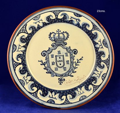 Prato escudo de Portugal 23cms