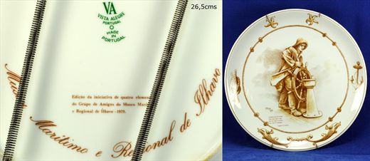 Prato Museu Maritimo e Regional de Ilhavo 26,5cms (Vista Alegre)
