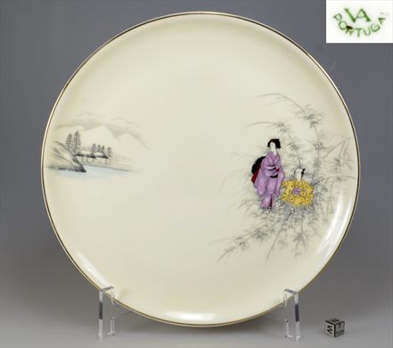 Prato ceramica decorado japones (Vista Alegre)