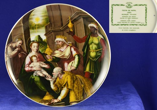 Prato Natal 1985 19,5cms N-15 (Vista Alegre)