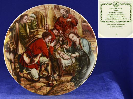 Prato Natal 1987 19,5cms N-17 (Vista Alegre)