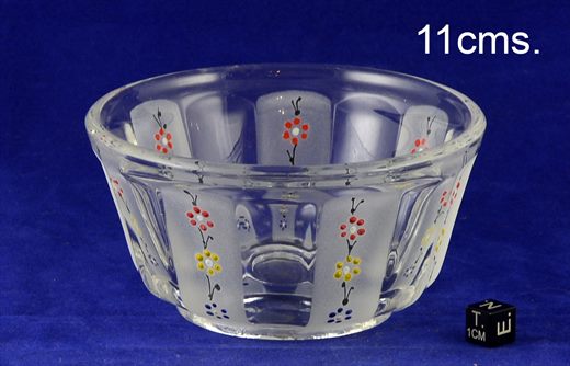 Tigela com flores 11cms