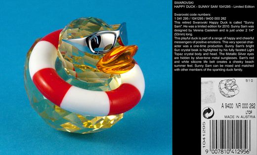 HAPPY DUCK - SUNNY SAM 1041295 - Limited Edition