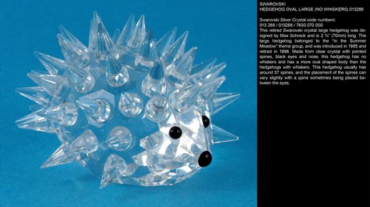HEDGEHOG OVAL LARGE (NO WHISKERS) 013288