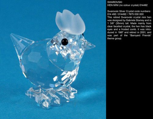 HEN MINI (no colour crystal) 014492