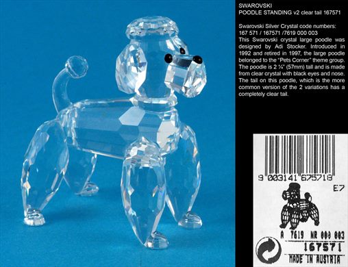 POODLE STANDING v2 clear tail 167571