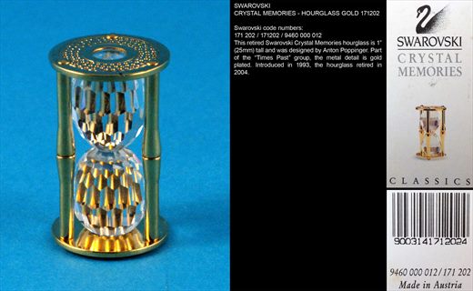CRYSTAL MEMORIES - HOURGLASS GOLD 171202