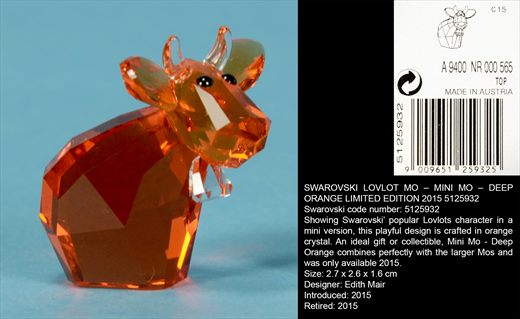 LOVLOT MO MINI MO - DEEP ORANGE LIMITED EDITION 2015 5125932