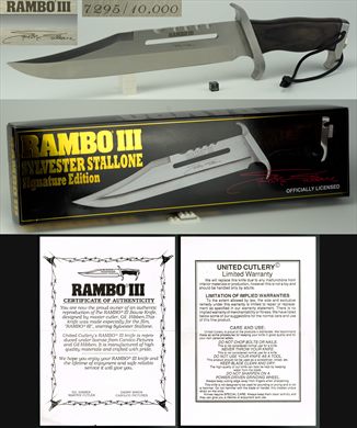 RAMBO III Sylvester Stallone Signature Edition