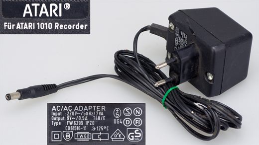 Atari 1010 Recorder AC-AC adapter FW6399