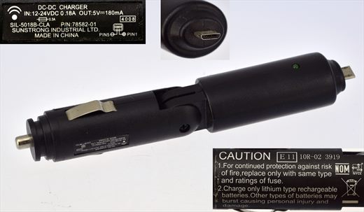 Car Charger to mini USB SIL-5018B-CLA