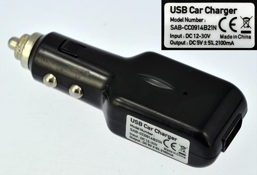USB Car Charger SAB-CC914B21N