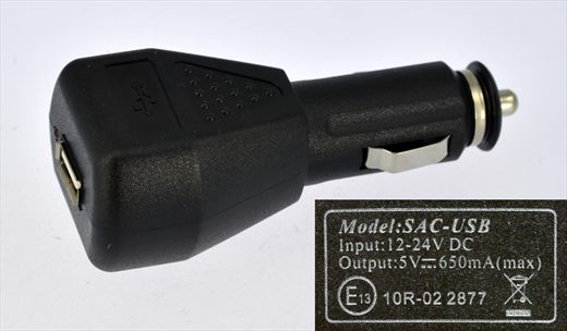 Car adapter SAC-USB