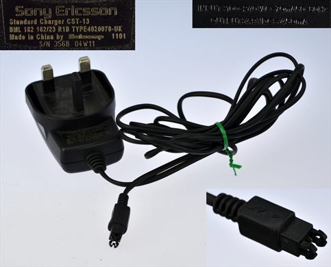 Sony Ericsson Standard Charger BML 162 162-23 R1B Type 4020078-UK