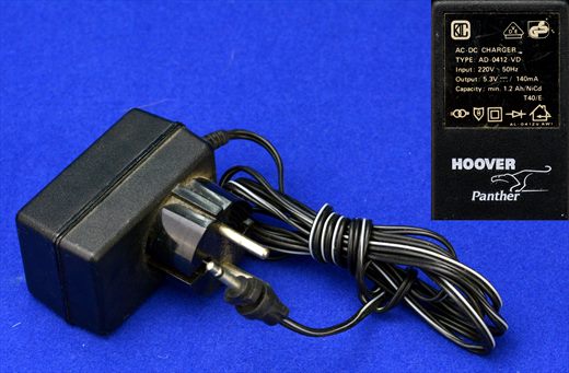 Hoover Panther AC-DC Charger AD-0412-VD