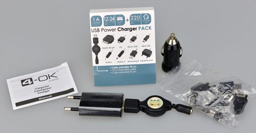 4-OK USB power charger pack