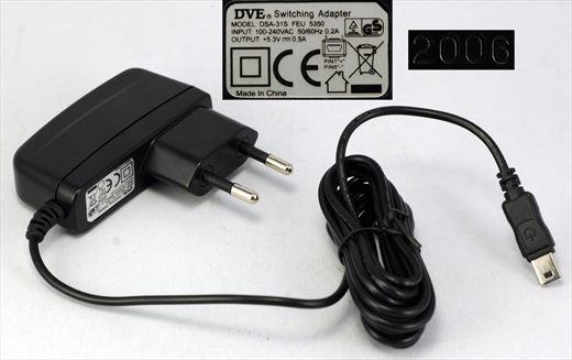 DVE Switching Adapter DSA-31S FEU 5350 (100-240V 5.3V 0.5A)