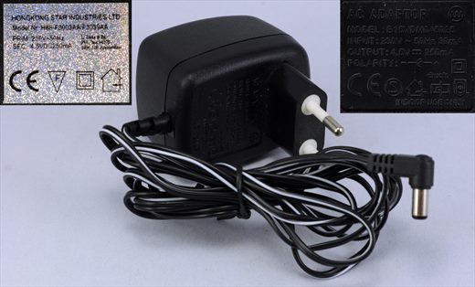Hong Kong Star Industries Ltd H88-F3003AA F3039AA (230V 4.5V 250mA)