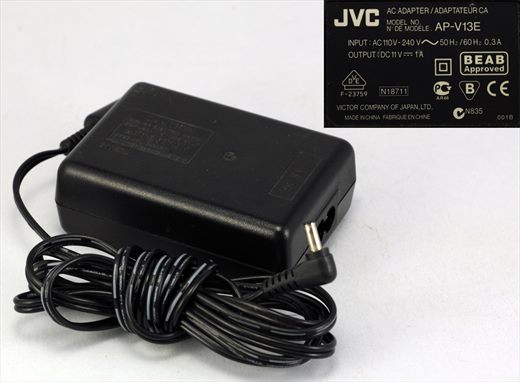 JVC AC adapter AP-V13E (110-240V 11V 1A)