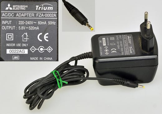 Mitsubishi Trium FZA-0002A AC-DC Adapter