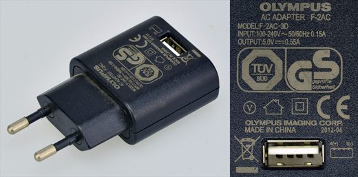 Olympus AC Adapter F-2AC F-2AC-3D