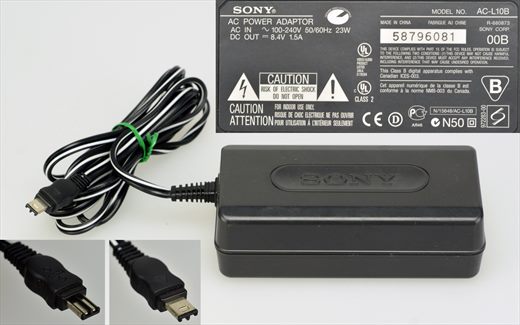 Sony AC-L10B AC power adaptor