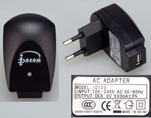 iDream ID123 AC adapter