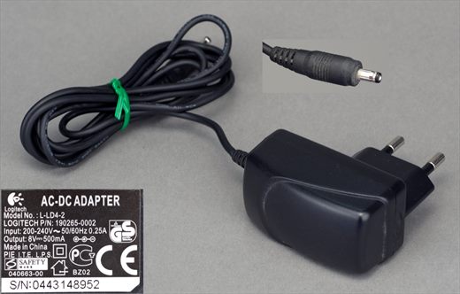 Logitech L-LD4-2 AC-DC adapter