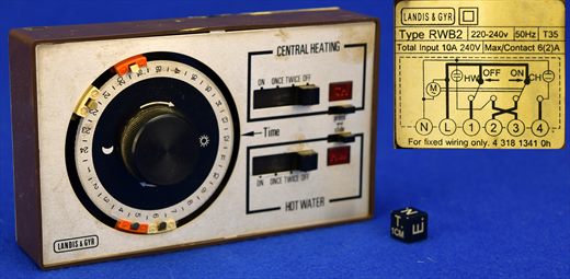Landis Gyr RWB2 Programador Mecanico de Aquecimento Central e Agua Quente
