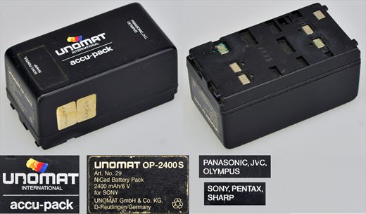 Unomat OP-2400S Bateria Ni-Cd 6V 2400mAh