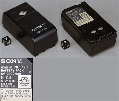 Sony NP-77H Bateria Ni-Cd 6V 2400mAh