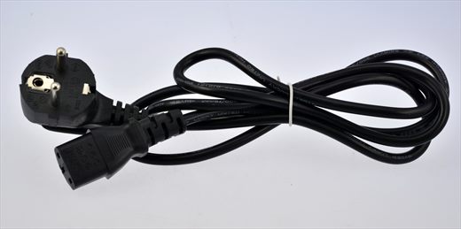 Plug Type F to IEC320 C13 connector black (3)