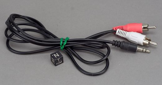 RCA to jack 3.5 male audio cable (black)