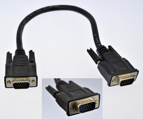 SVGA Super VGA DE-15 Male to Male M-M Monitor Cable