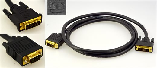 Cabo VGA Macho para DVI Macho