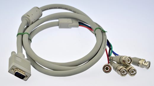 VGA HD-15 to 5 BNC RGB Video Cable for HDTV Monitor cable