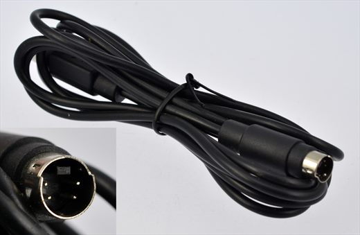 Mini-DIN 4-Pin male-male black-silver
