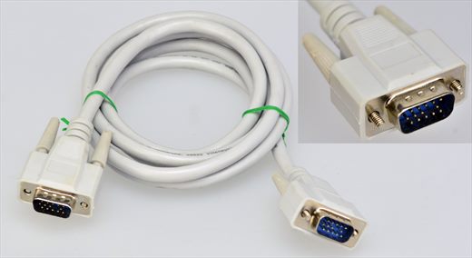VGA cable male-male white
