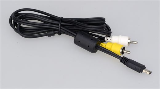 Cabo AV Mini-USB B para 2 RCA Macho com Nucleo de Ferrite