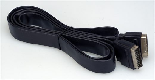 SCART 21-Pin male-male flat cable