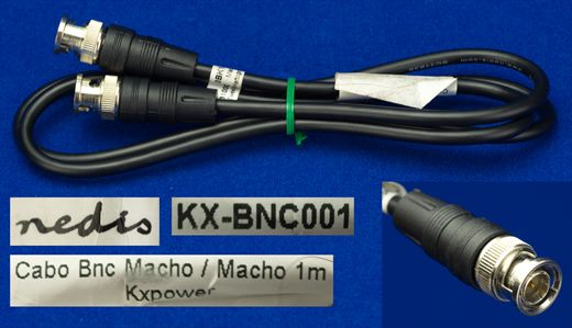 Nedis Cabo BNC Macho-Macho 1m KXpower KX-BNC001